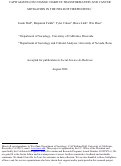 Cover page of Capitalizing on change: Habitus transformation and cancer mitigation in the field of firefighting
