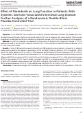 Cover page: Effect of Nintedanib on Lung Function in Patients With Systemic Sclerosis-Associated Interstitial Lung Disease: Further Analyses of a Randomized, Double-Blind, Placebo-Controlled Trial.