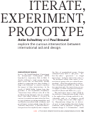 Cover page: Iterate, Experiment, Prototype