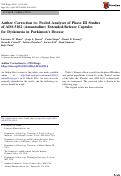 Cover page: Author Correction to: Pooled Analyses of Phase III Studies of ADS-5102 (Amantadine) Extended-Release Capsules for Dyskinesia in Parkinsons Disease.