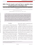 Cover page: MiR-2 family targets awd and fng to regulate wing morphogenesis in Bombyx mori