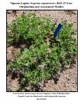 Cover page: Nipomo Lupine (<em>Lupinus nipomensis</em>) 2022-23 Year Outplanting and Assessment Studies