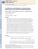 Cover page: Sex Differences in the Implications of Partner Physical Attractiveness for the Trajectory of Marital Satisfaction