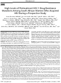 Cover page: High Levels of Pretreatment HIV-1 Drug Resistance Mutations Among South African Women Who Acquired HIV During a Prospective Study