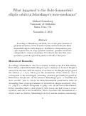 Cover page: What happened to the Bohr-Sommerfeld elliptic orbits in Schr�odinger's wave mechanics?