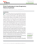 Cover page: Prone Positioning in Acute Respiratory Distress Syndrome.