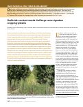 Cover page: Herbicide-resistant weeds challenge some signature cropping systems