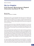 Cover page: My Los Angeles: From Economic Restructuring to Regional Urbanization by Edward W. Soja