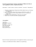 Cover page: Parental occupational exposure to benzene and the risk of childhood and adolescent acute lymphoblastic leukaemia: a population-based study