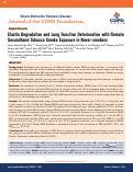 Cover page: Elastin Degradation and Lung Function Deterioration with Remote Secondhand Tobacco Smoke Exposure in Never-smokers.