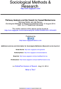 Cover page: Pathway Analysis and the Search for Causal Mechanisms