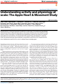 Cover page: Understanding activity and physiology at scale: The Apple Heart &amp; Movement Study.