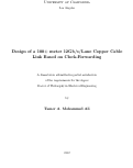 Cover page: Design of a 100+ meter 12Gb/s/Lane Copper Cable Link Based on Clock-Forwarding