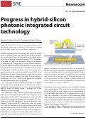 Cover page: Progress in hybrid-silicon photonic integrated circuit technology