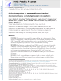 Cover page: A direct comparison of mouse and human intestinal development using epithelial gene expression patterns