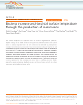 Cover page: Bacteria increase arid-land soil surface temperature through the production of sunscreens