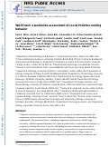 Cover page: WASPnest: a worldwide assessment of social Polistine nesting behavior.