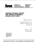 Cover page: The Proposed Growth Limit on Commercial Construction for San Francisco