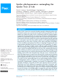 Cover page: Spider phylogenomics: untangling the Spider Tree of Life
