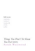 Cover page: Things You Don't Yet Know You Feel