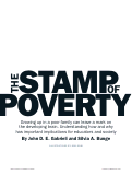 Cover page: The Stamp of Poverty