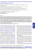 Cover page: Comparative genomic characterization of the multimammate mouse Mastomys coucha