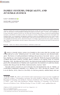 Cover page: Family Systems, Inequality, and Juvenile Justice