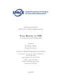 Cover page: Spatial Perspectives on Analysis for Curriculum Enhancement (SPACE)—Final Report