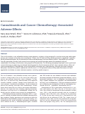 Cover page: Cannabinoids and Cancer Chemotherapy-Associated Adverse Effects.