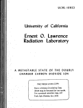 Cover page: A METASTABLE STATE OF THE DOUBLY CHARGED CARBON DIOXIDE ION