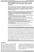 Cover page: Genome analysis of Desulfotomaculum gibsoniae strain GrollT a highly versatile Gram-positive sulfate-reducing bacterium