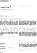 Cover page: Regulation of Peripheral Inflammation by the Central Nervous System