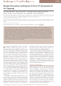 Cover page: Reader Perceptions and Impact of AI on CT Assessment of Air Trapping