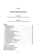Cover page: 4. Monotone Dynamical Systems