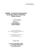 Cover page: iCHASE: An Internet Computerized Household Activity Scheduling Elicitor Survey