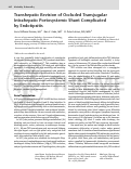 Cover page: Transhepatic Revision of Occluded Transjugular Intrahepatic Portosystemic Shunt Complicated by Endotipsitis