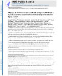 Cover page: Changes in alcohol use associated with changes in HIV disease severity over time: A national longitudinal study in the Veterans Aging Cohort