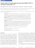 Cover page: Cardiac balanced steady-state free precession MRI at 0.35 T: a comparison study with 1.5 T