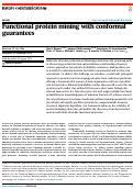 Cover page: Functional protein mining with conformal guarantees.