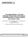 Cover page: Conceptual Design of a Fossil Hydrogen Infrastructure with Capture and Sequestration of Carbon Dioxide: Case Study in Ohio