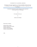 Cover page of The Impacts of Compost Application on Urban Soil Health and Carbon Storage: Investigating the Role of Managed Organic Waste Products in Supporting City Greenspaces