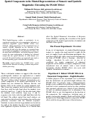 Cover page: Spatial components in the mental representations of numeric and symbolic magnitudes: Extending the SNARC effect