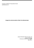 Cover page: CONGESTION AND ACCESSIBILITY: WHAT’S THE RELATIONSHIP?