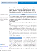 Cover page: Impact of Surveillance Imaging Modality on Survival After Recurrence in Patients With Favorable-Histology Wilms Tumor: A Report From the Children’s Oncology Group