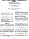 Cover page: Categorical vs Coordinate Relationships do not reduce to spatial frequencydifferences