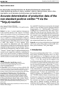 Cover page: Accurate determination of production data of the non-standard positron emitter 86Y via the 86Sr(p,n)-reaction