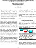 Cover page: Training Produces Suboptimal Adaptation to Redundant Instrument Failure in a Simulated Human-Machine Interface