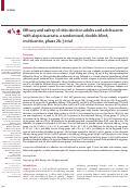 Cover page: Efficacy and safety of ritlecitinib in adults and adolescents with alopecia areata: a randomised, double-blind, multicentre, phase 2b–3 trial