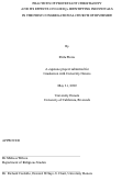 Cover page: Practices of Protestant Christianity and its Effects on LGBTQ+ Identifying Individuals in the First Congregational Church of Riverside