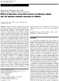 Cover page: Effects of laboratory versus field exercise on leukocyte subsets and cell adhesion molecule expression in children